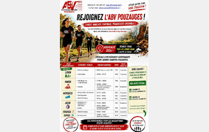 Horaires des entraînements Saison 2026-2027